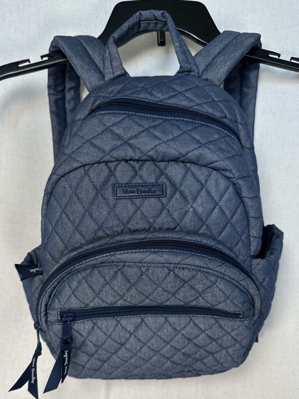 Vera Bradley Quilted Mini Backpack in Blue
